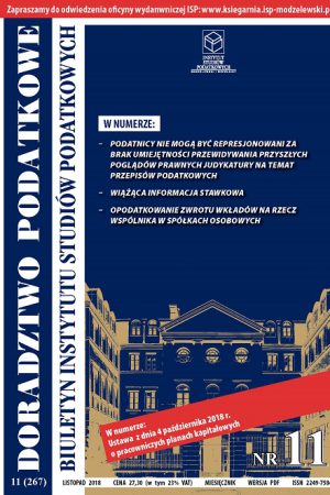 Wersja PDF BISP Doradztwo Podatkowe 11/2018