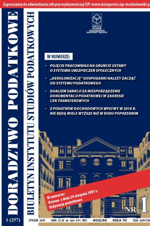 Wersja PDF BISP Doradztwo Podatkowe 01/2018
