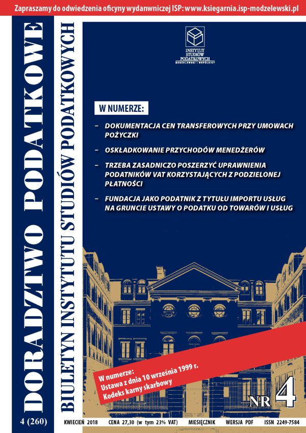 Wersja PDF BISP Doradztwo Podatkowe 04/2018