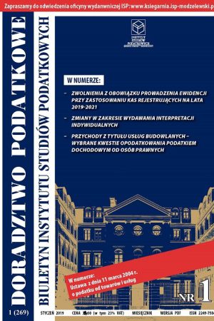 Wersja PDF BISP Doradztwo Podatkowe nr 01/2019