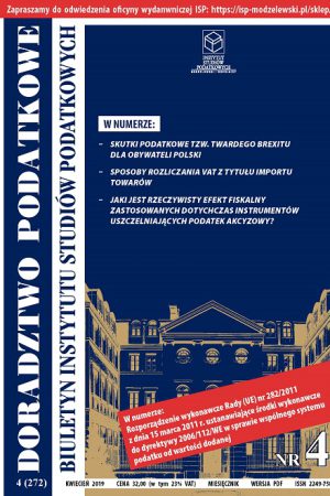Wersja PDF BISP Doradztwo Podatkowe nr 04/2019