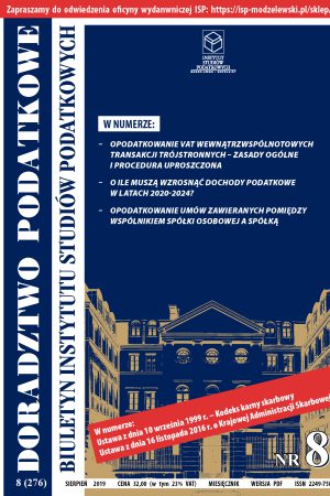 Wersja PDF BISP Doradztwo Podatkowe nr 08/2019
