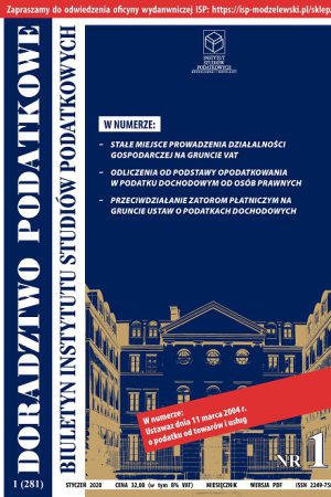 Wersja PDF BISP Doradztwo Podatkowe nr 01/2020
