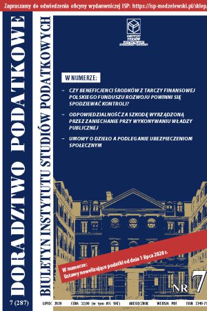 Wersja PDF BISP Doradztwo Podatkowe nr 07/2020
