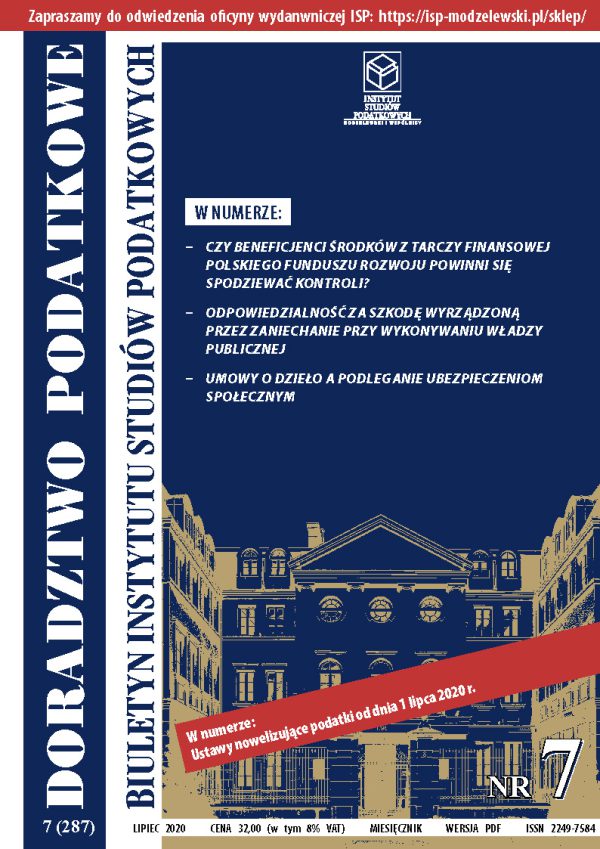 Wersja PDF BISP Doradztwo Podatkowe nr 07/2020