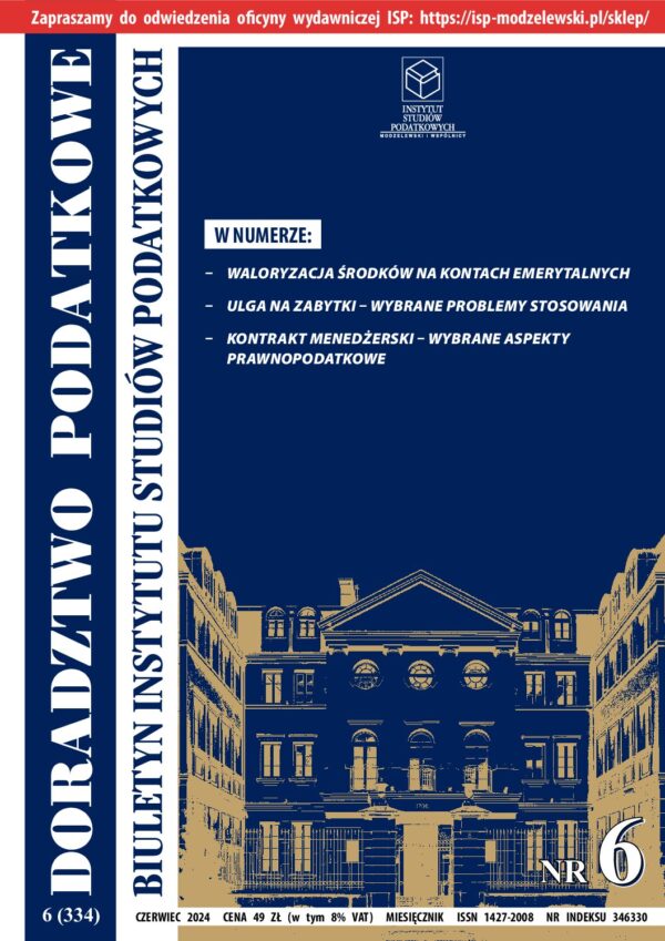 Wersja PDF BISP Doradztwo Podatkowe nr 6/2024
