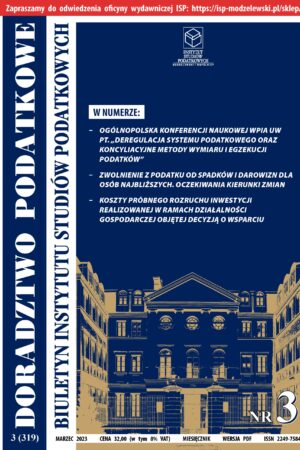 Wersja PDF BISP Doradztwo Podatkowe nr 3/2023