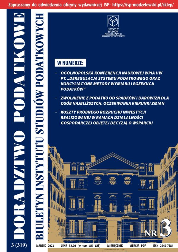 Wersja PDF BISP Doradztwo Podatkowe nr 3/2023