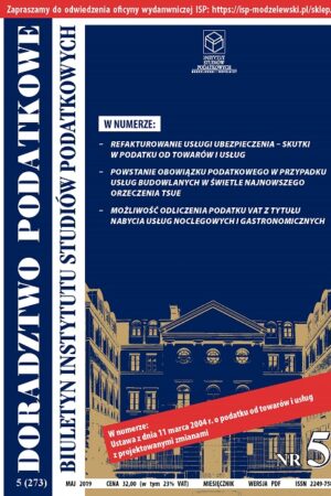 Wersja PDF BISP Doradztwo Podatkowe nr 05/2019