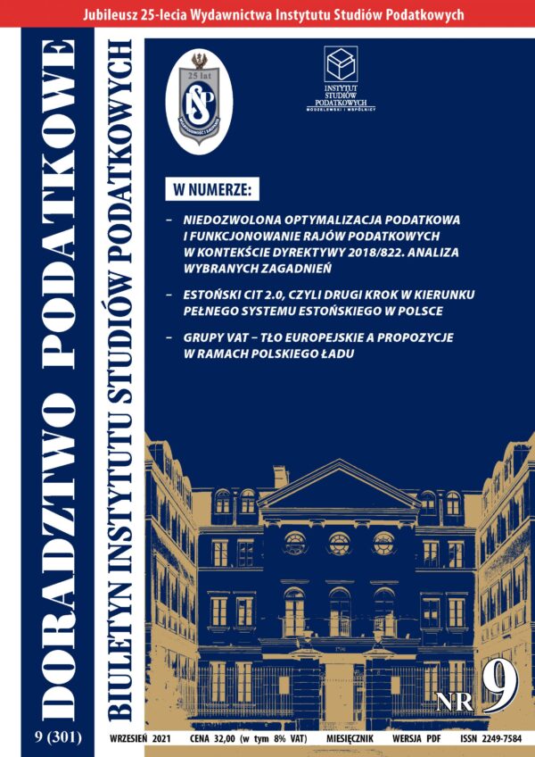 Wersja PDF BISP Doradztwo Podatkowe nr 09/2021