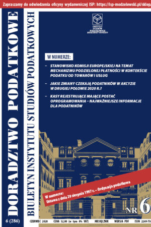 Wersja PDF BISP Doradztwo Podatkowe nr 06/2020