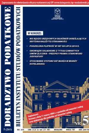 Wersja PDF BISP Doradztwo Podatkowe 05/2018