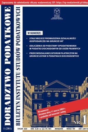 Wersja PDF BISP Doradztwo Podatkowe nr 01/2020