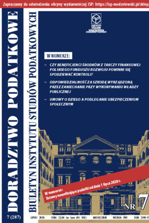 Wersja PDF BISP Doradztwo Podatkowe nr 07/2020