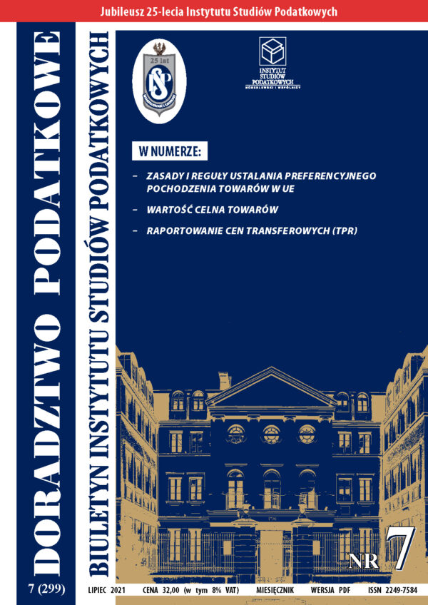 Wersja PDF BISP Doradztwo Podatkowe nr 07/2021