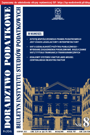 Wersja PDF BISP Doradztwo Podatkowe nr 8/2023
