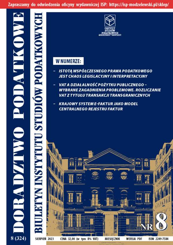 Wersja PDF BISP Doradztwo Podatkowe nr 8/2023