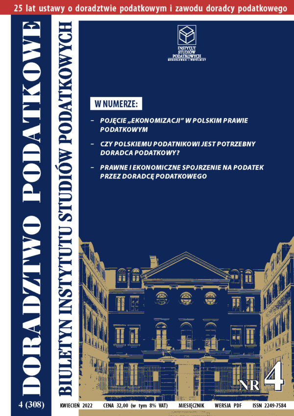 Wersja PDF BISP Doradztwo Podatkowe nr 04/2022