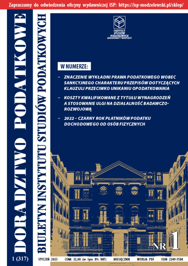 Wersja PDF BISP Doradztwo Podatkowe nr 1/2023