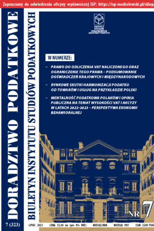 Wersja PDF BISP Doradztwo Podatkowe nr 7/2023
