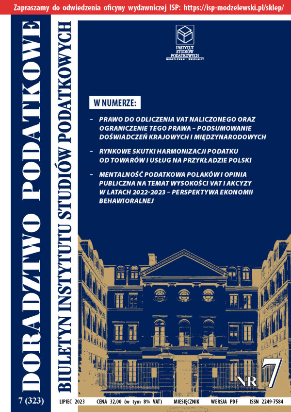 Wersja PDF BISP Doradztwo Podatkowe nr 7/2023