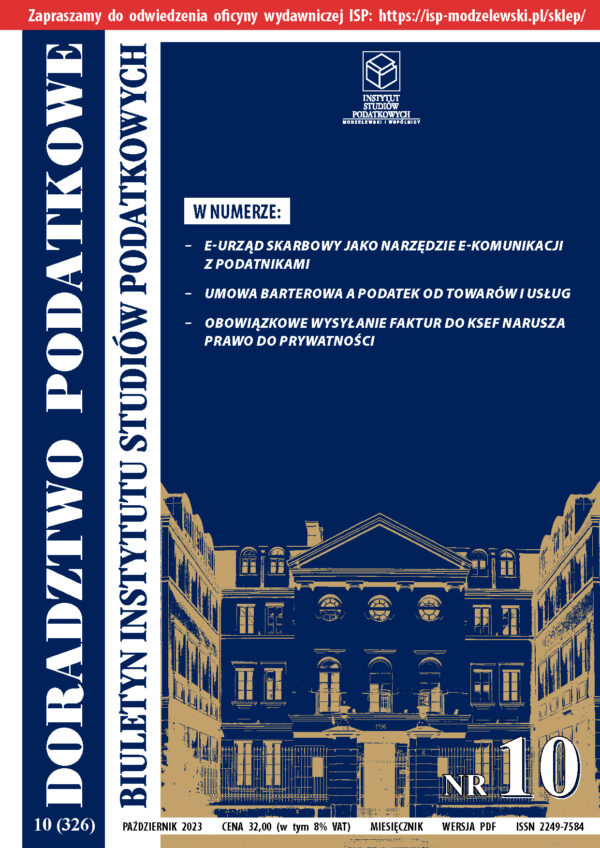 Wersja PDF BISP Doradztwo Podatkowe nr 10/2023