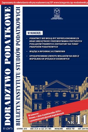 Wersja PDF BISP Doradztwo Podatkowe 11/2018