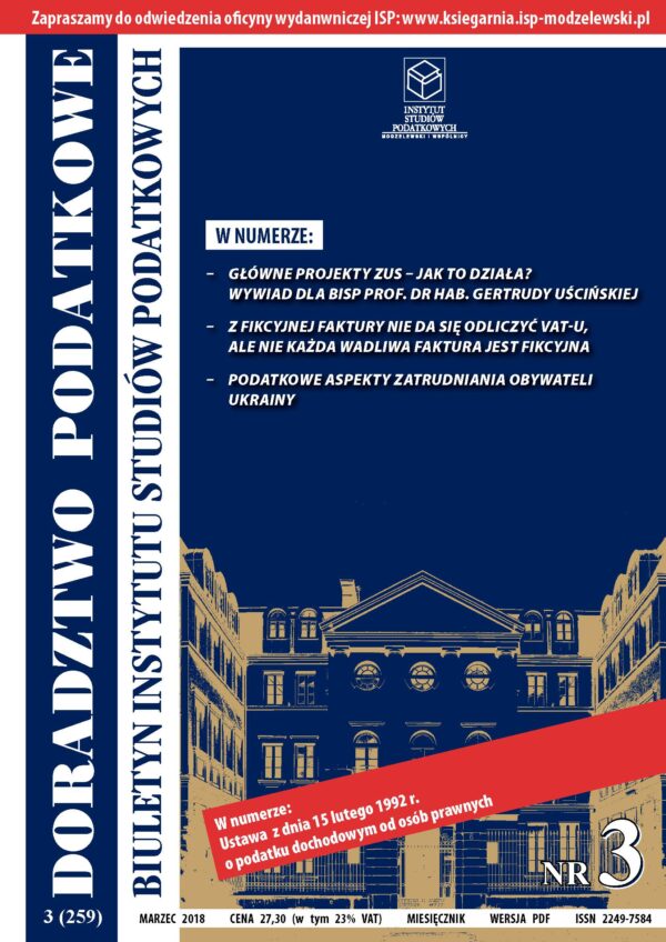 Wersja PDF BISP Doradztwo Podatkowe 03/2018