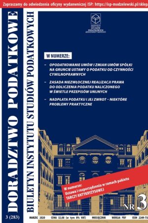 Wersja PDF BISP Doradztwo Podatkowe nr 03/2020