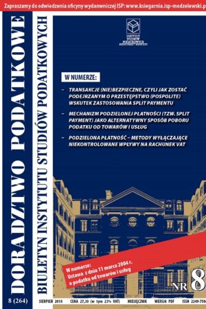 Wersja PDF BISP Doradztwo Podatkowe 08/2018