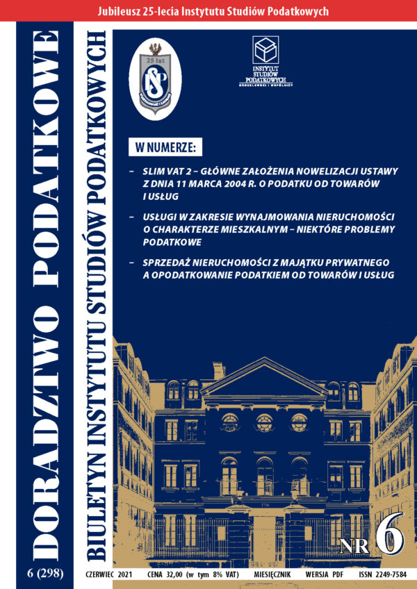 Wersja PDF BISP Doradztwo Podatkowe nr 06/2021