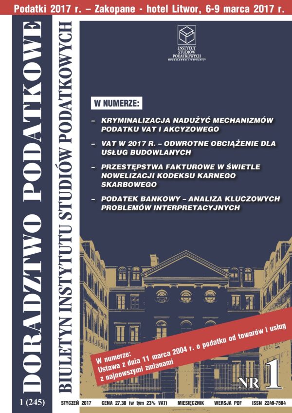 Wersja PDF BISP Doradztwo Podatkowe 01/2017