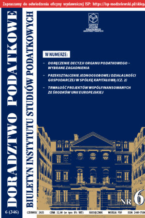 Wersja PDF BISP Doradztwo Podatkowe nr 6/2025