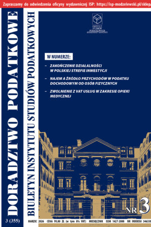 Wersja drukowana Biuletyn ISP Doradztwo Podatkowe 03/2026